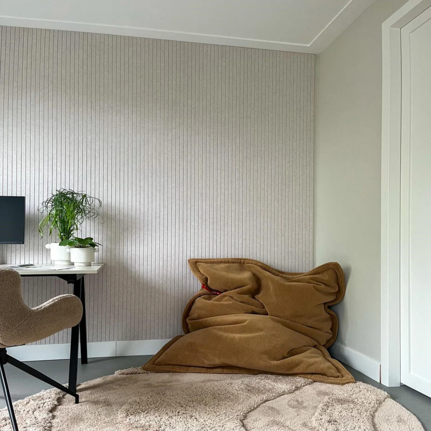 Akoestisch paneel - Viltpaneel Beige - 280 x 60 cm - afbeelding 2