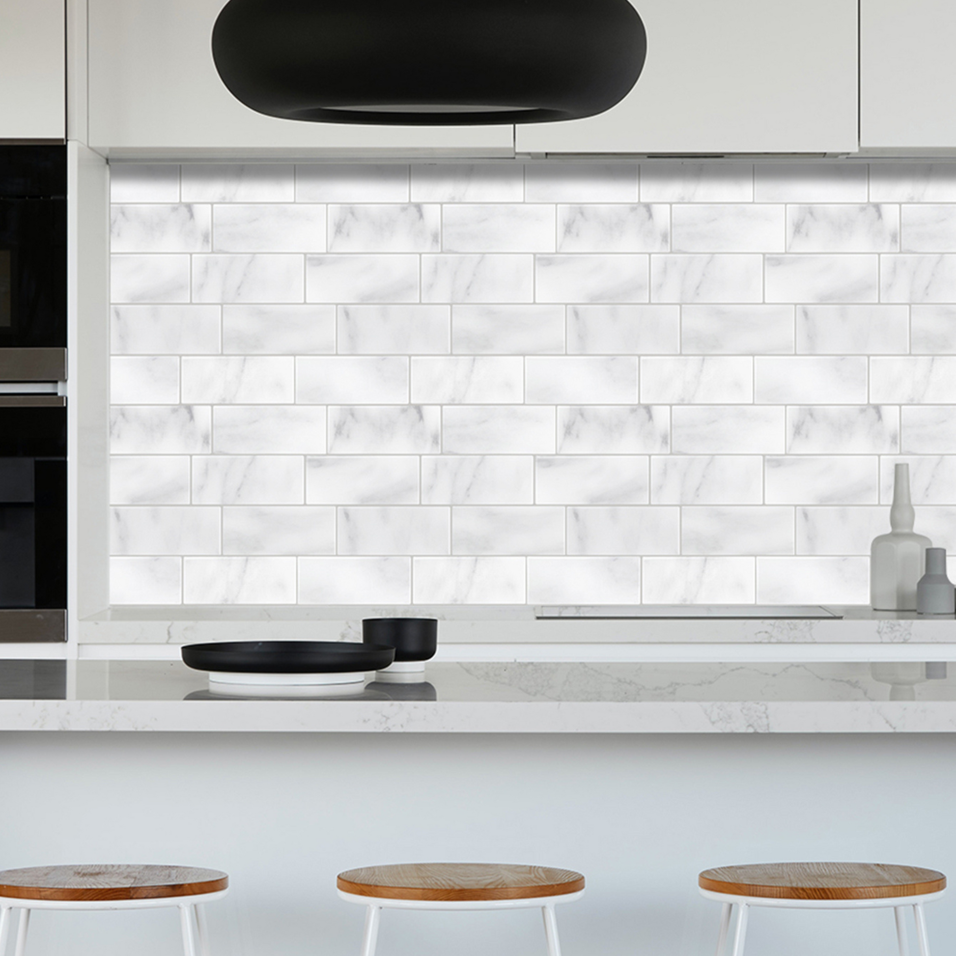 Plaktegels – Marble Madrid - 29,4 x 21,2 cm - Set van 5 - afbeelding 3