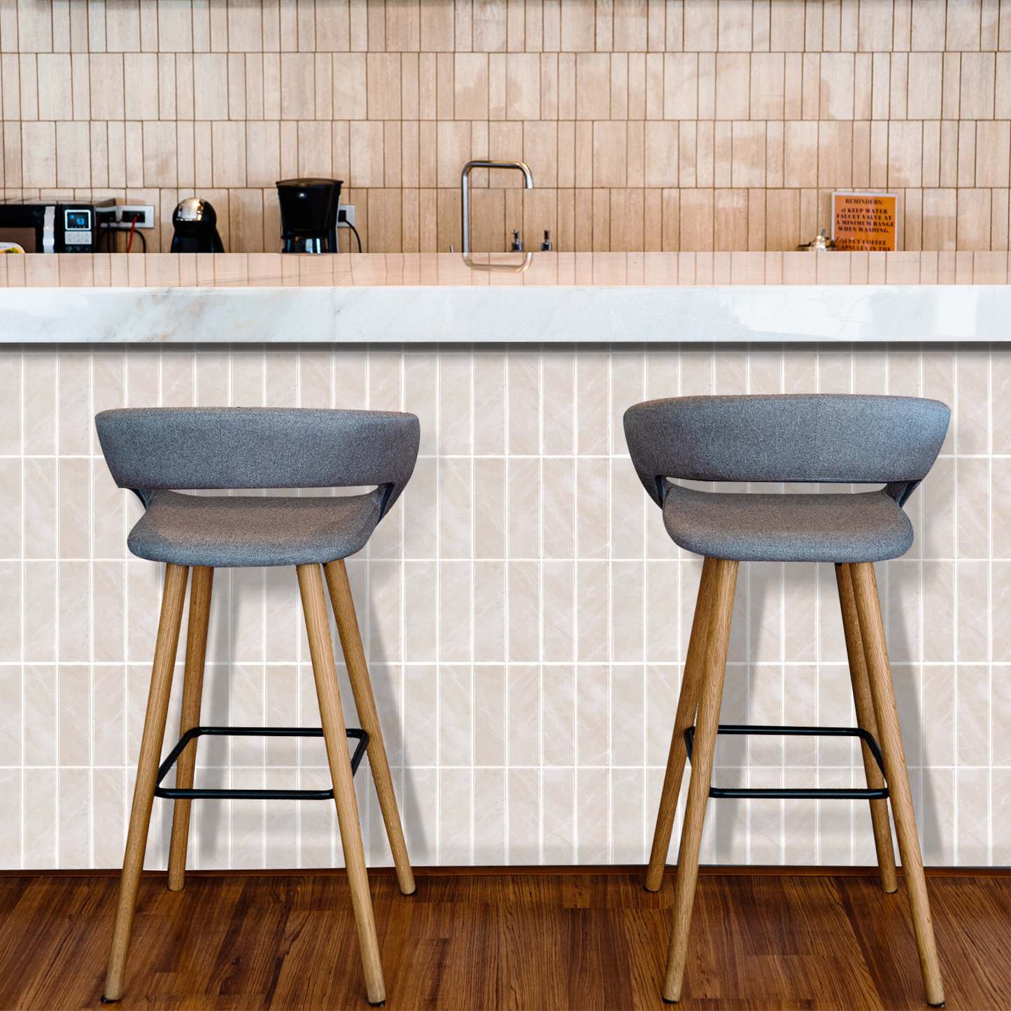 Plaktegels – Cairo Beige - 30,5 x 30,5 cm - Set van 5 - afbeelding 3