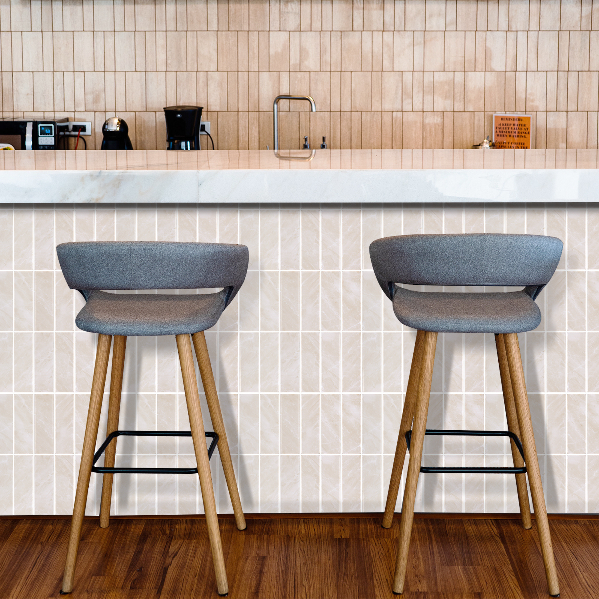 Plaktegels – Cairo Beige - 30,5 x 30,5 cm - Set van 5 - afbeelding 3