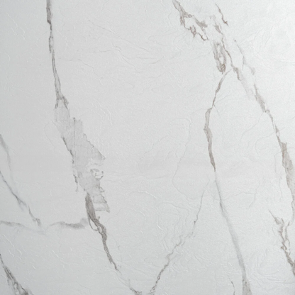 PVC Marmer Plaat - White Marmer - MAT - 280 x 120 cm - afbeelding 3