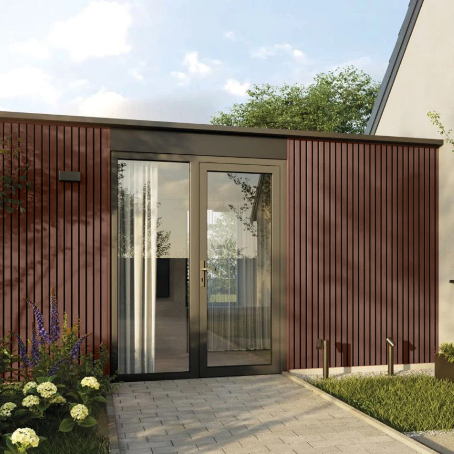 Kunststof Gevelbekleding - Composiet - Deepline Rosewood - 290 x 22 cm