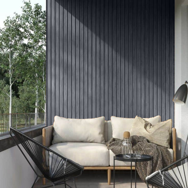 Kunststof Gevelbekleding - Composiet - Deepline Black/Antraciet - 290 x 22 cm - afbeelding 4