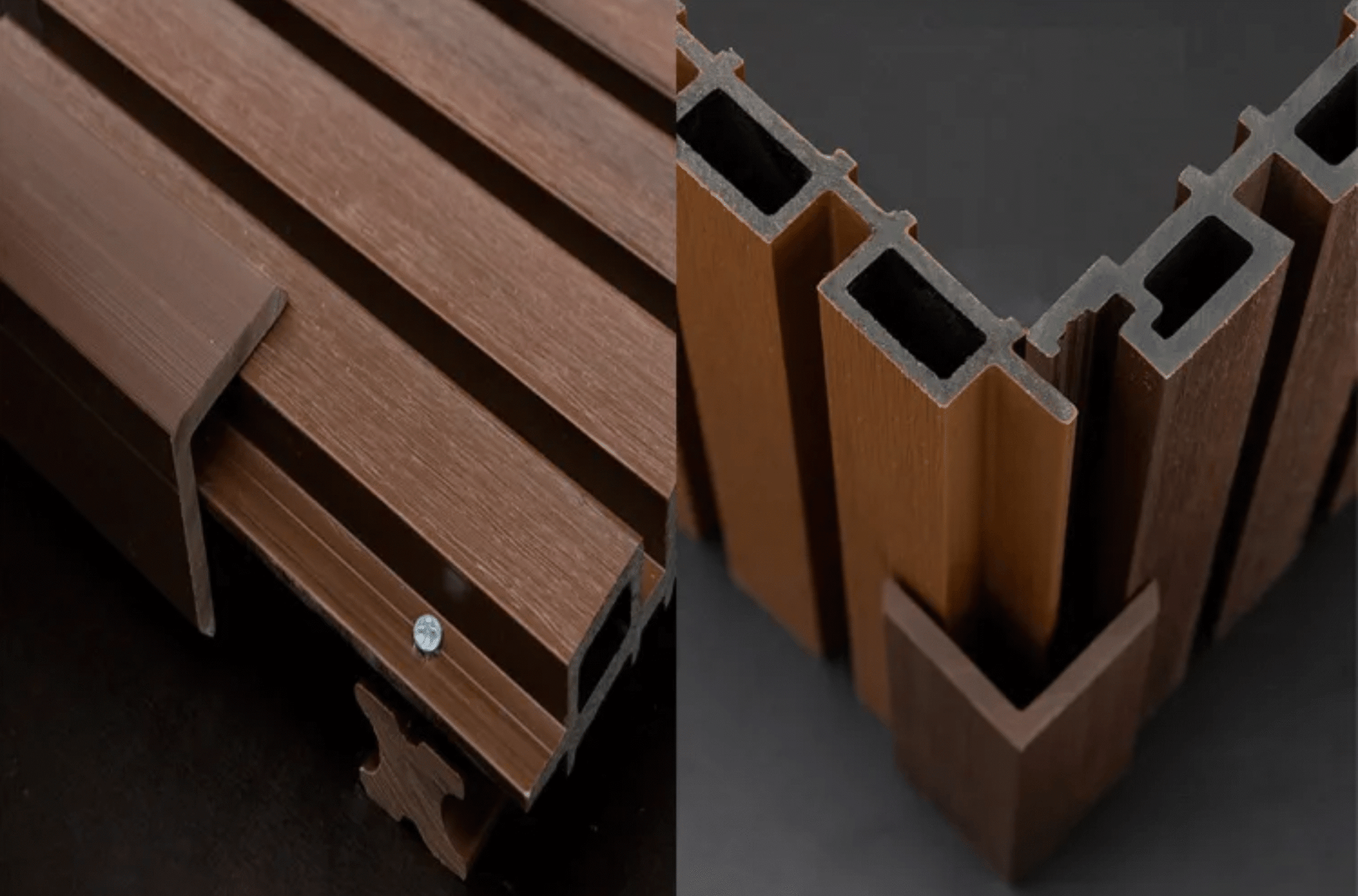 Kunststof Gevelbekleding - Afdekprofiel hoek - Alle kleuren verkrijgbaar - 290 x 5 x 5 cm - afbeelding 2