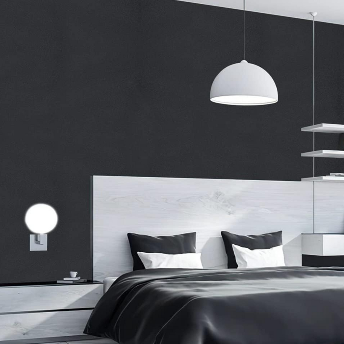 Zelfklevend behang - Solid Black - 60 cm x 10 m - afbeelding 5