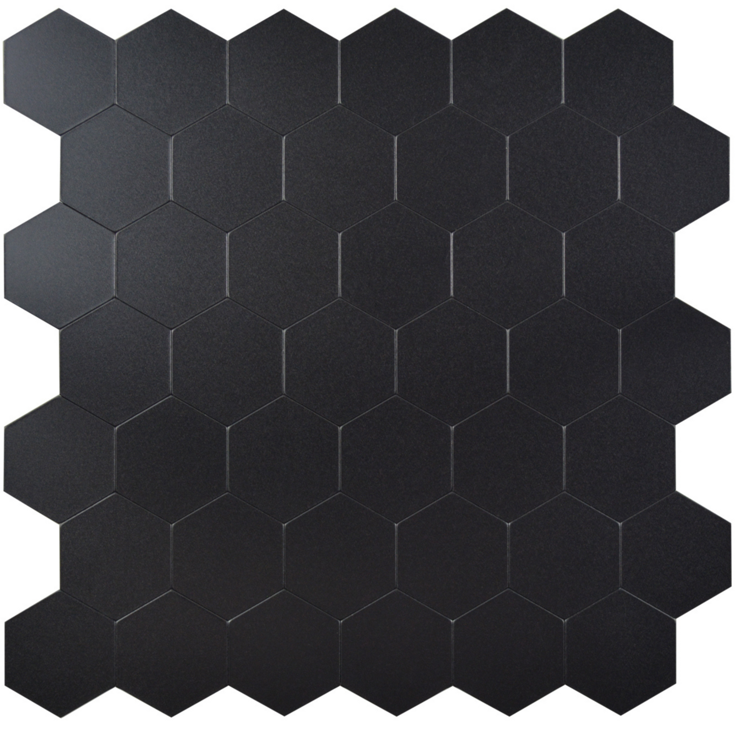 Zelfklevende tegels - Hexagon Black -  29,2 x 28,8 cm