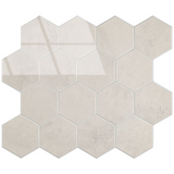 Zelfklevende tegels - Hexagon Marble Beige - 29,2 x 25,4 cm
