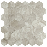 Zelfklevende tegels - Hexagon Taupe Stone - 29 x 28,8 cm