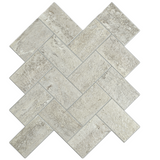 Zelfklevende tegels - Visgraat Taupe Stone - 27,2 x 24 cm