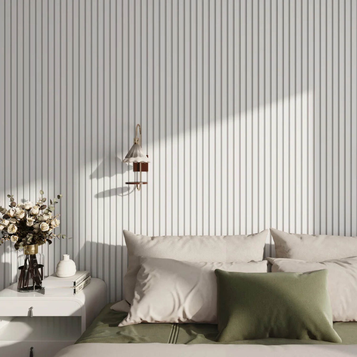 Akoestisch paneel - Solid White - 260 x 60 cm - afbeelding 2