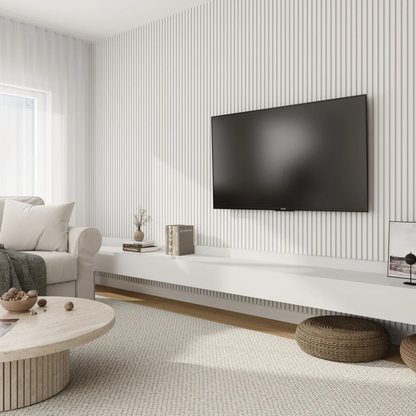 Akoestisch paneel - Solid White - 260 x 60 cm