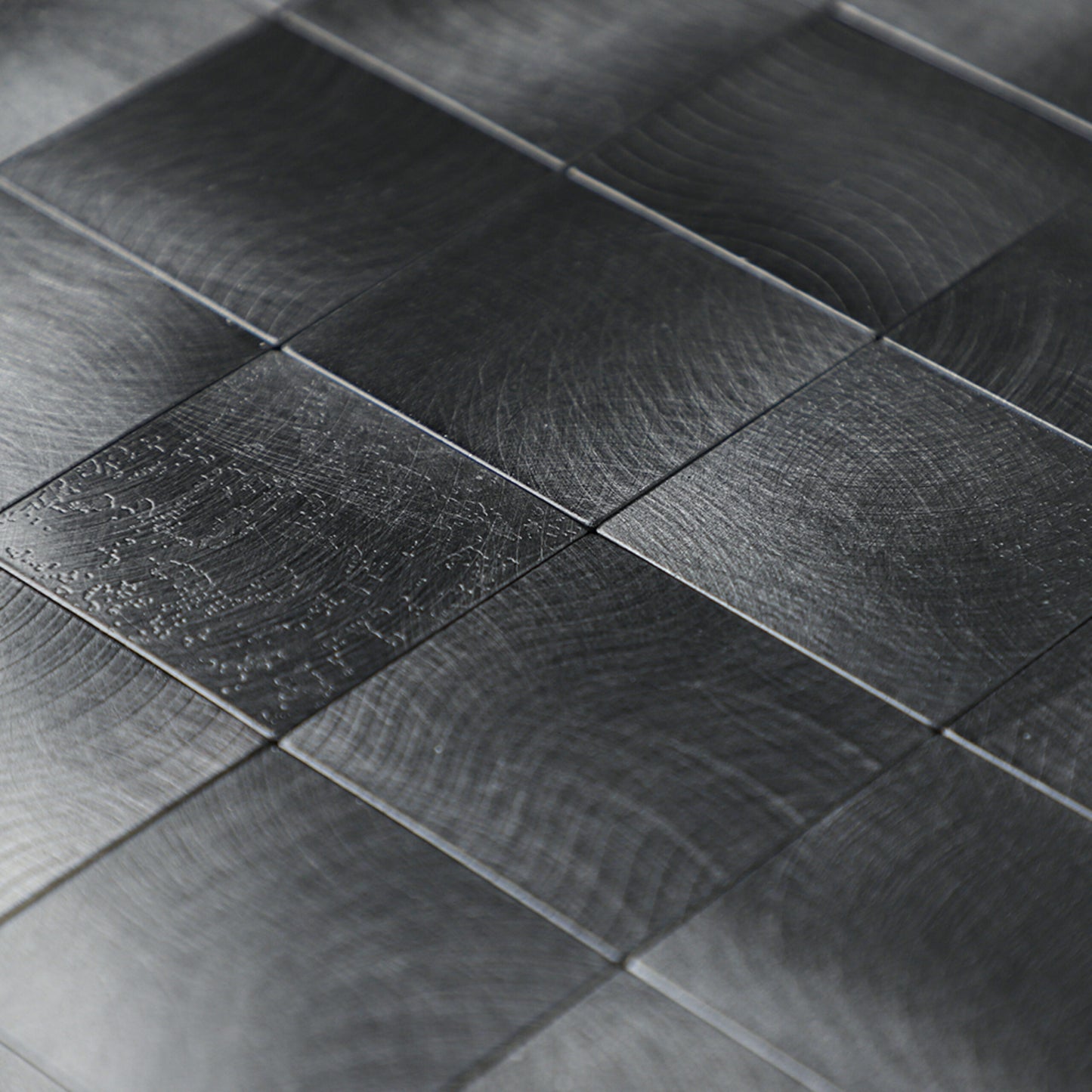 Zelfklevende tegels - Brushed Black -  30,5 x 30,5 cm - afbeelding 5