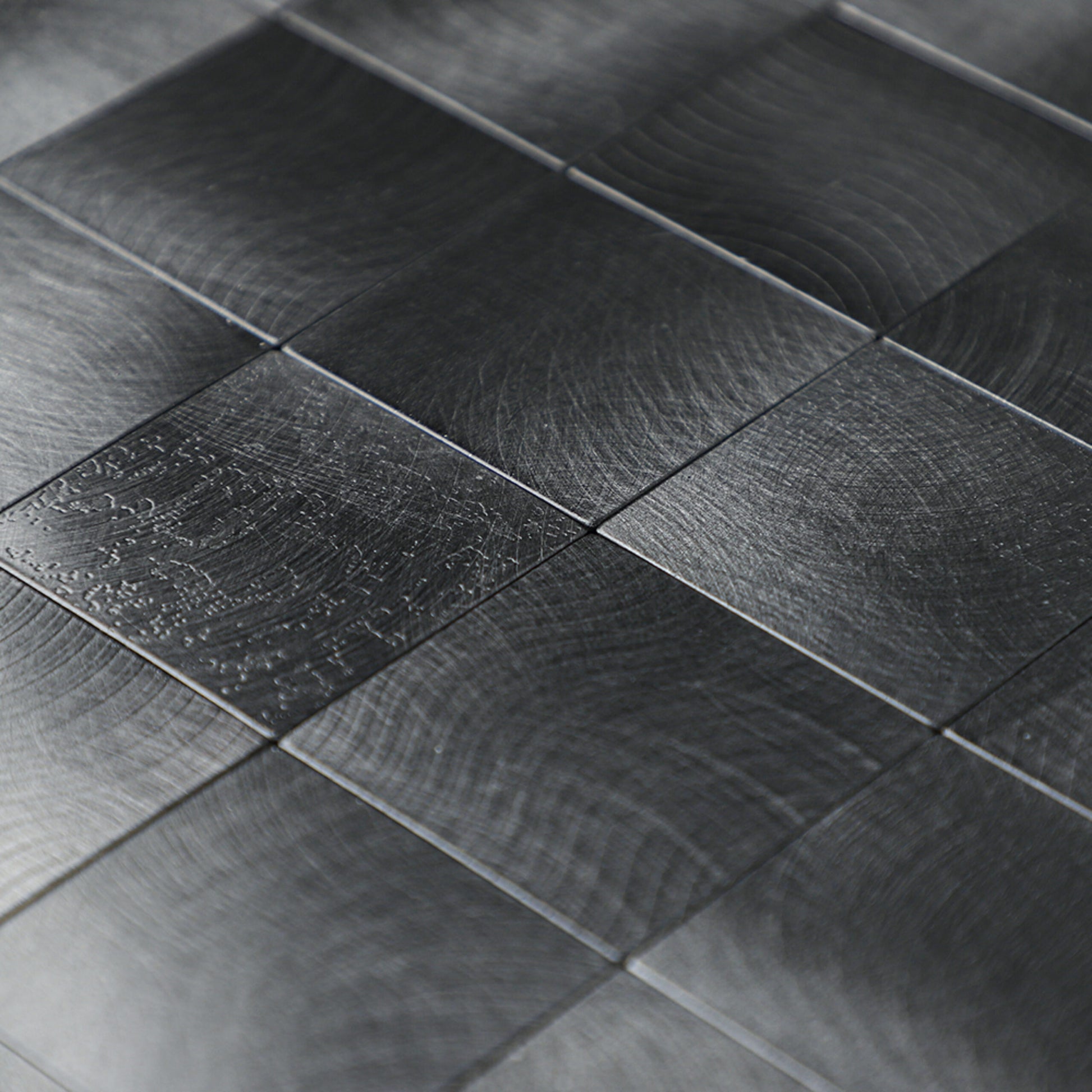Zelfklevende tegels - Brushed Black -  30,5 x 30,5 cm - afbeelding 5