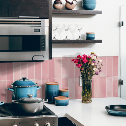 Plaktegels – Cherry Pink - 30,5 x 30,5 cm - Set van 5 - afbeelding 2