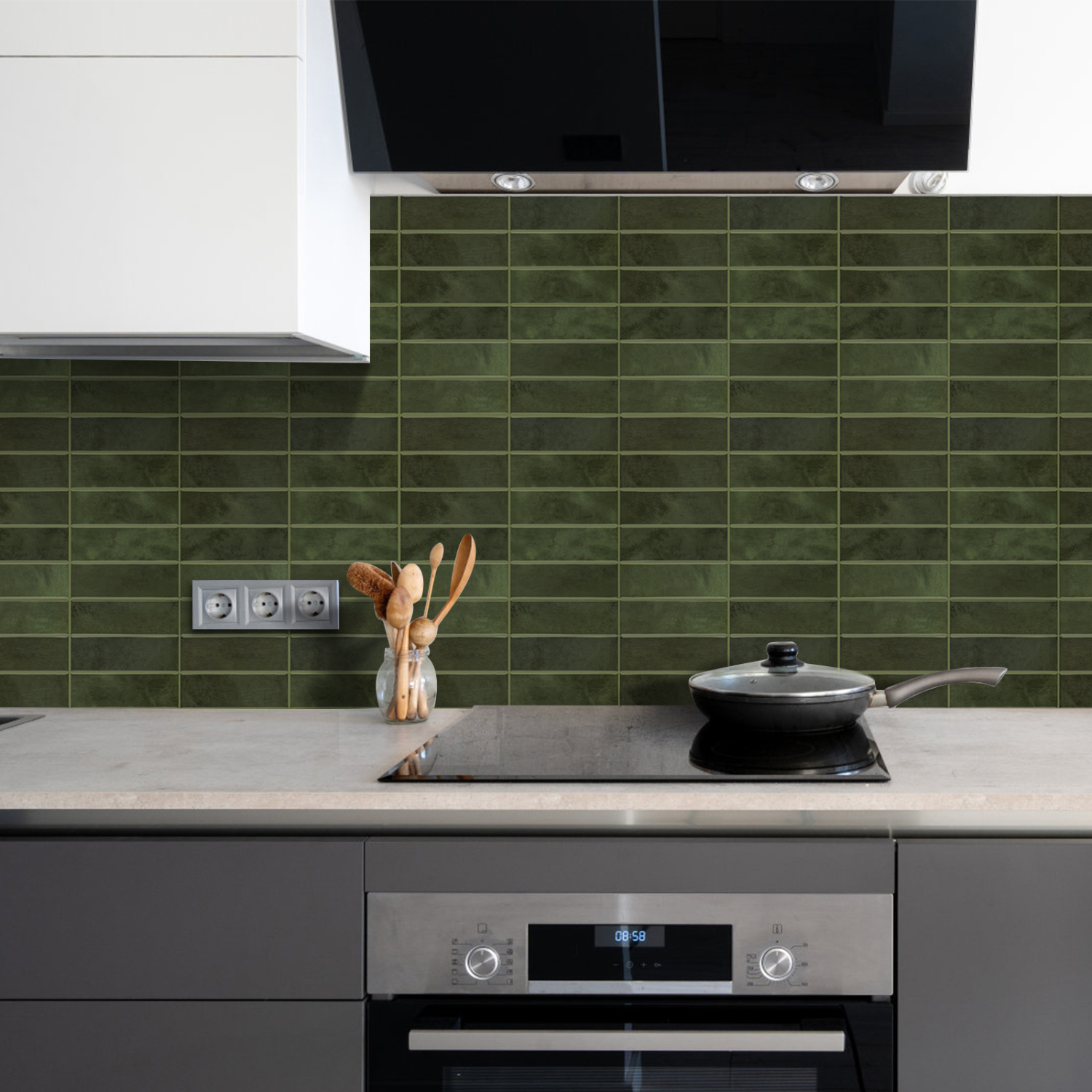 Plaktegels – Moroccan Green - 30,5 x 30,5 cm - Set van 5 - afbeelding 4