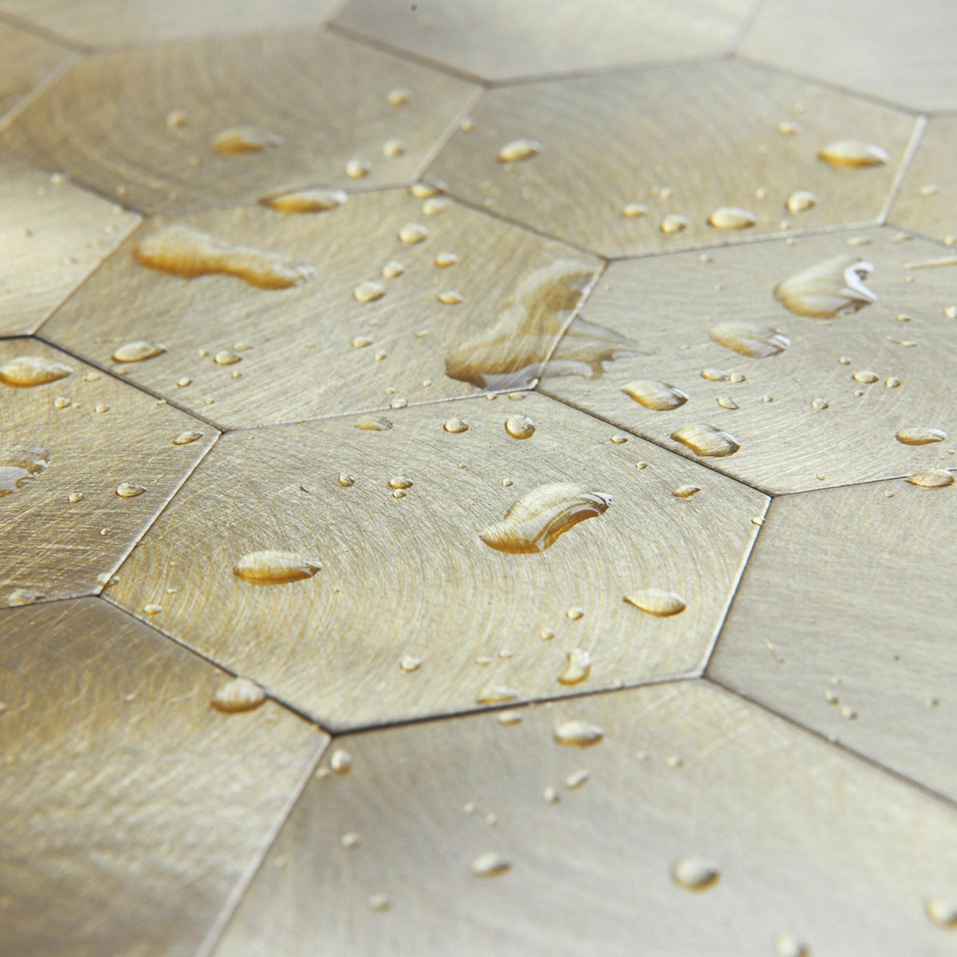 Zelfklevende tegels - Hexagon Gold -  29 x 28,8 cm - afbeelding 5