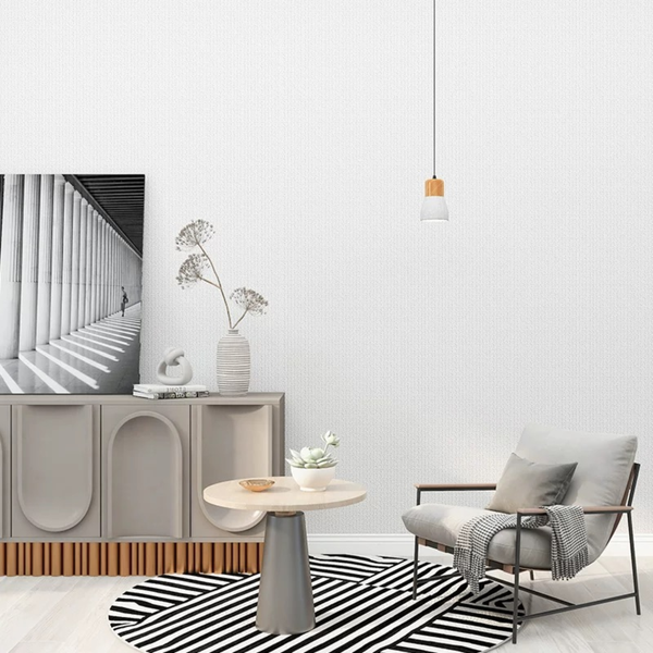Zelfklevend behang - Solid White - 60 cm x 10 m