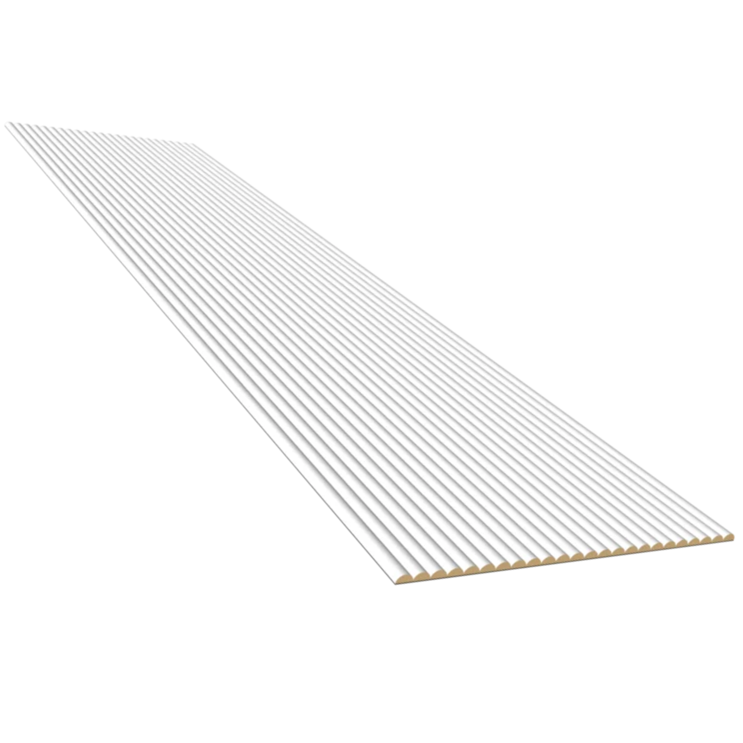 Akoestisch paneel - Wit Eiken - Ronde Latten - 270 x 60 cm