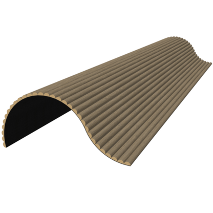 Akoestisch paneel - Walnoot Eiken - Ronde Latten - 270 x 60 cm