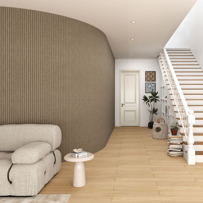 Akoestisch paneel - Walnoot Eiken - Ronde Latten - 270 x 60 cm