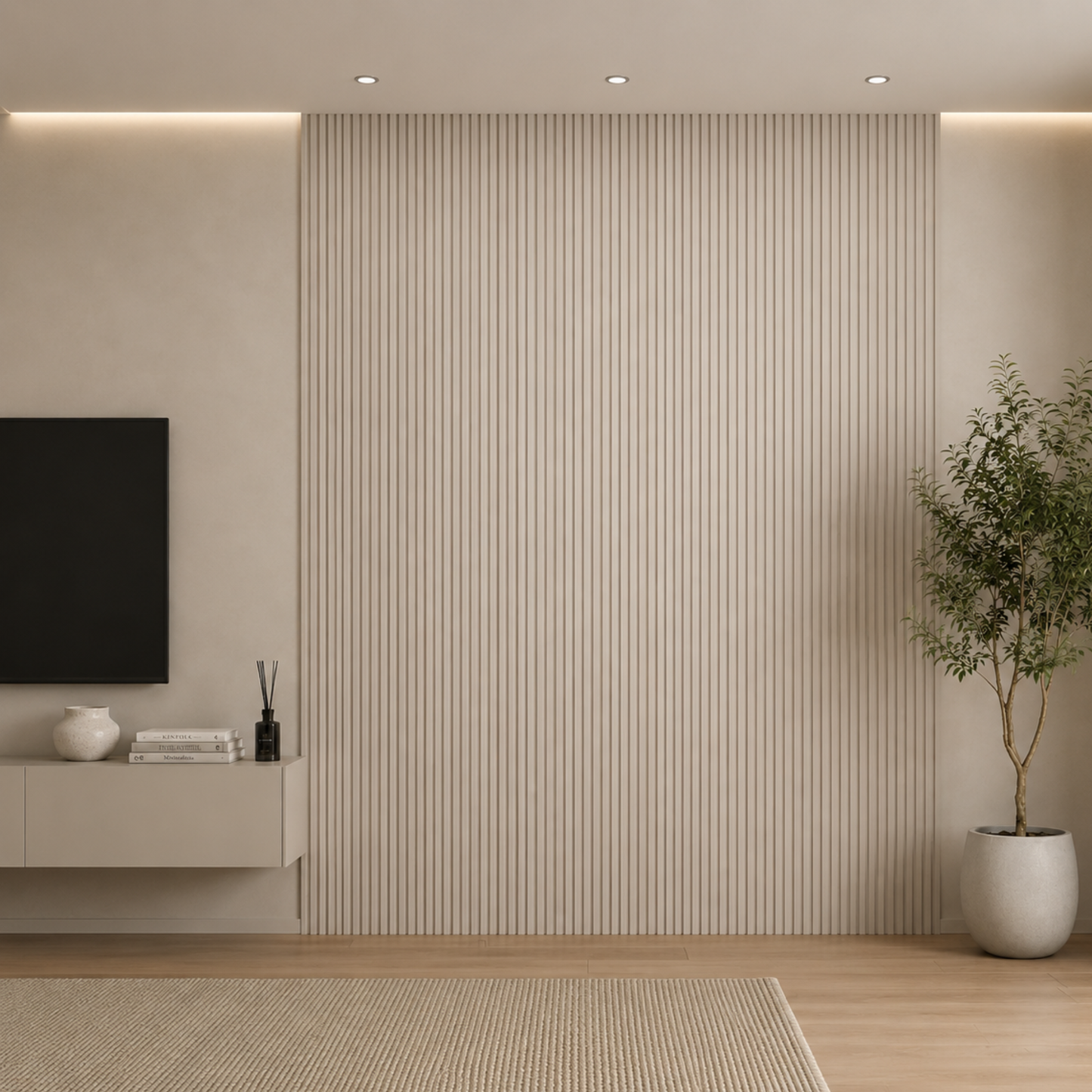 Akoestisch paneel - Japandi Beige - 270 x 60 cm