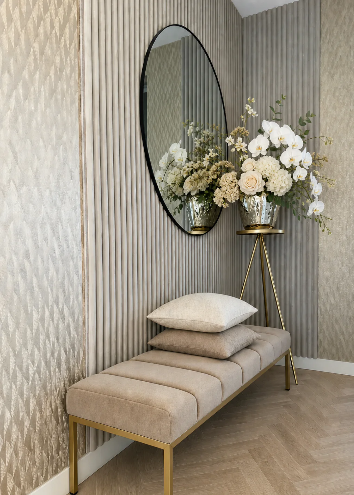 Akoestisch paneel - Suede Beige - 270 x 60 cm