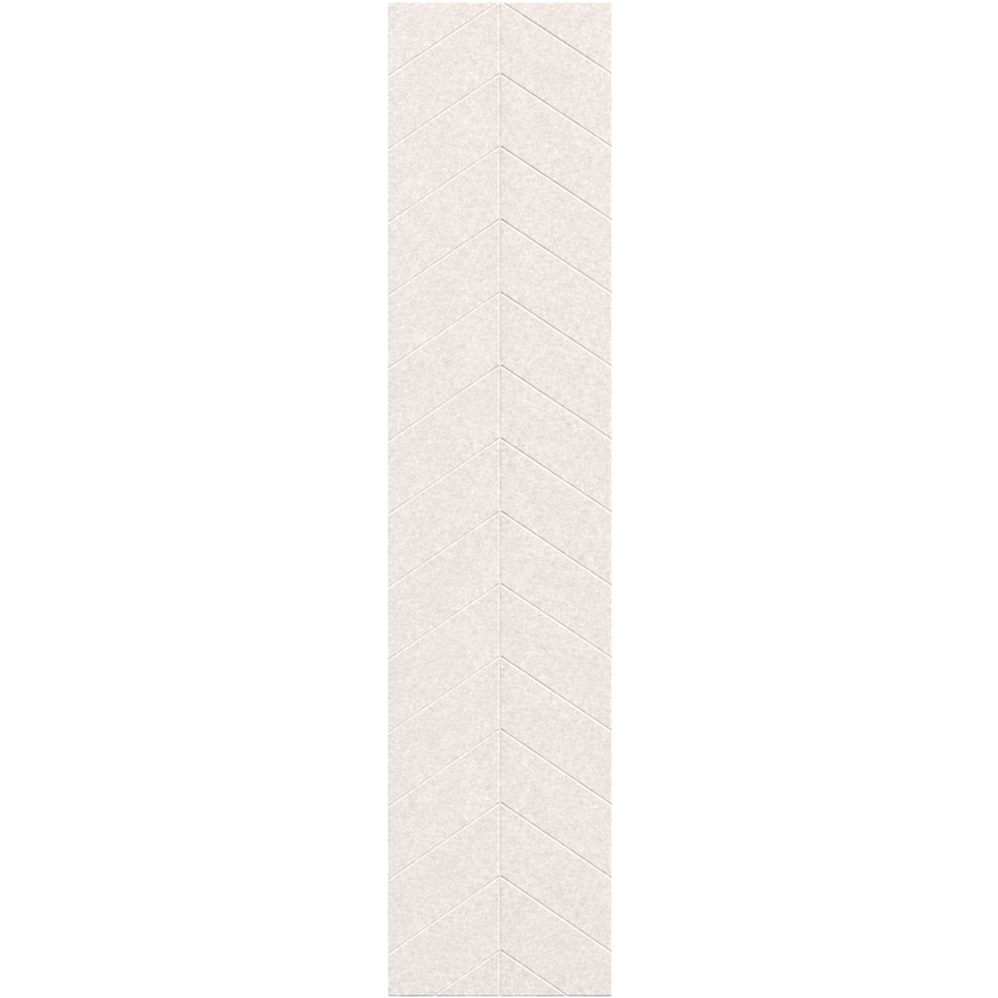 Akoestisch paneel - Viltpaneel Hongaarse Punt Off White - 280 x 52 cm