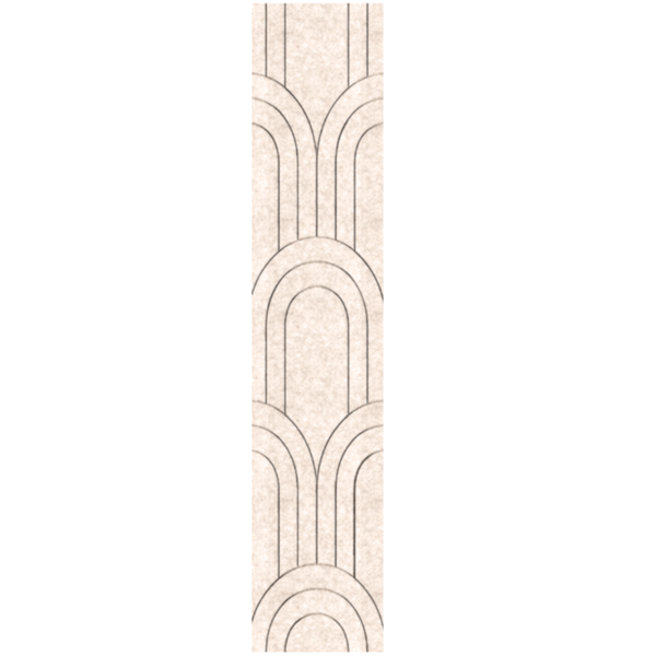 Akoestisch paneel - Viltpaneel Barok Beige - 280 x 60 cm