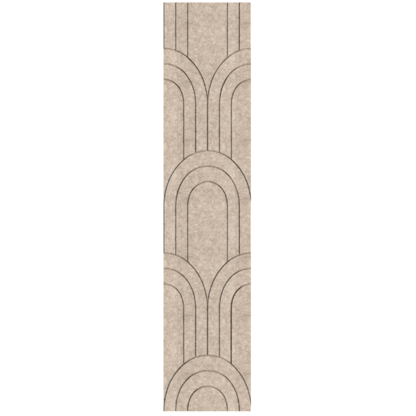 Akoestisch paneel - Viltpaneel Barok Taupe - 280 x 60 cm