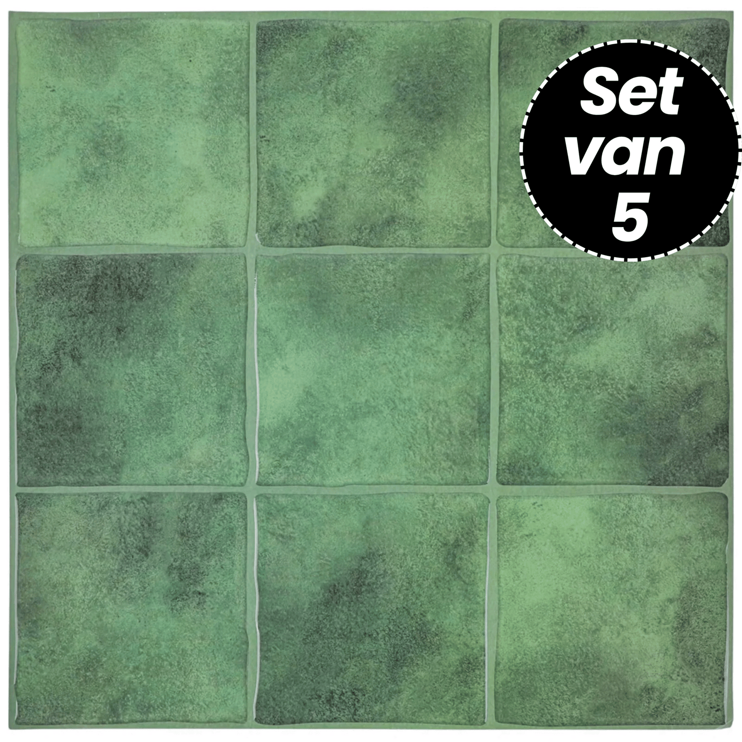 Plaktegels – Palm Leaf - 30,5 x 30,5 cm - Set van 5