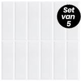 Plaktegels – Alta White - 30,5 x 30,5 cm - Set van 5