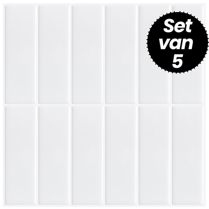 Plaktegels – Alta White - 30,5 x 30,5 cm - Set van 5