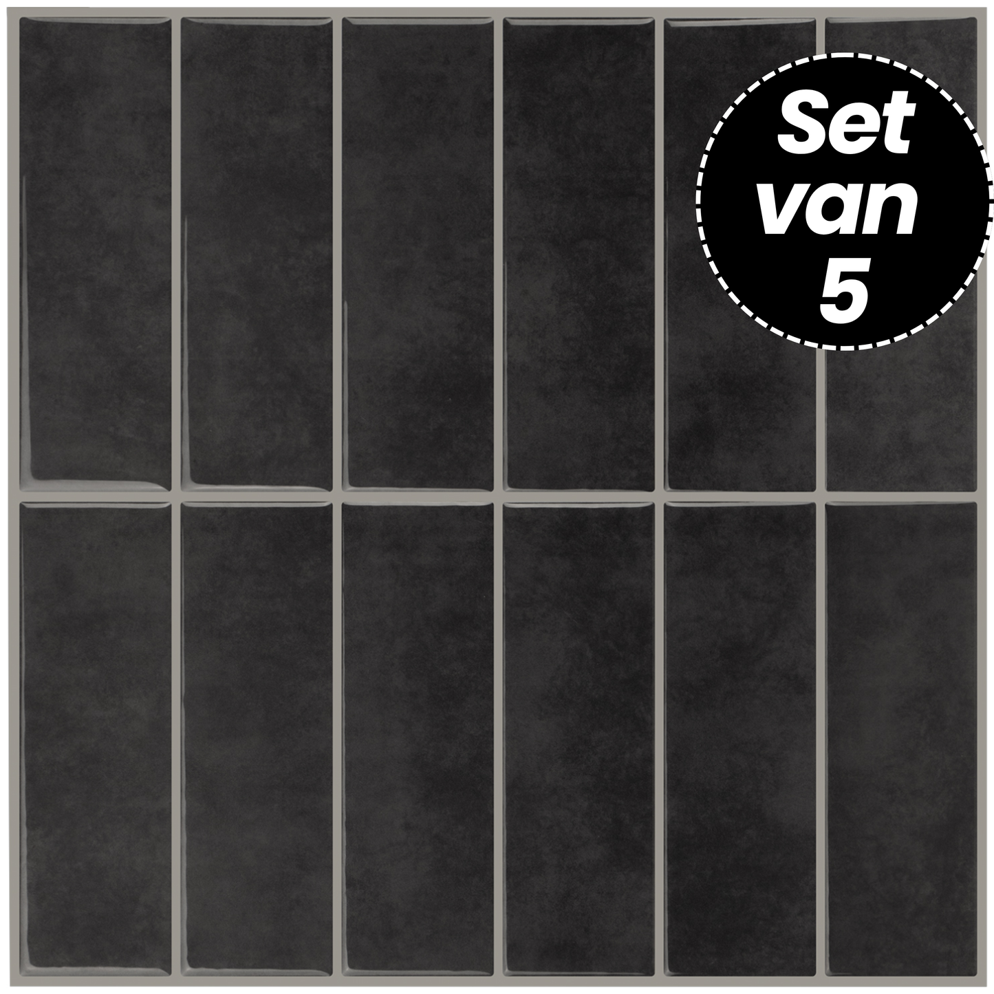Plaktegels – Seattle Smoke - 30,5 x 30,5 cm - Set van 5