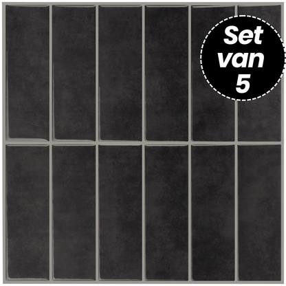 Plaktegels – Seattle Smoke - 30,5 x 30,5 cm - Set van 5