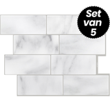 Plaktegels – Marble Madrid - 29,4 x 21,2 cm - Set van 5