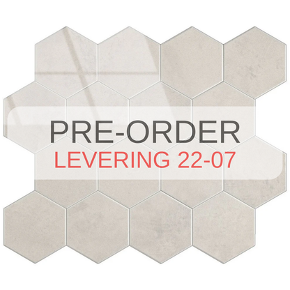 Zelfklevende tegels - Hexagon Marble Beige - 29,2 x 25,4 cm