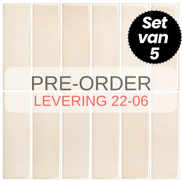Plaktegels – Soft Peach - 30,5 x 30,5 cm - Set van 5