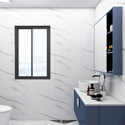 Zelfklevend behang - White Marmer - 60 cm x 10 m - Glans