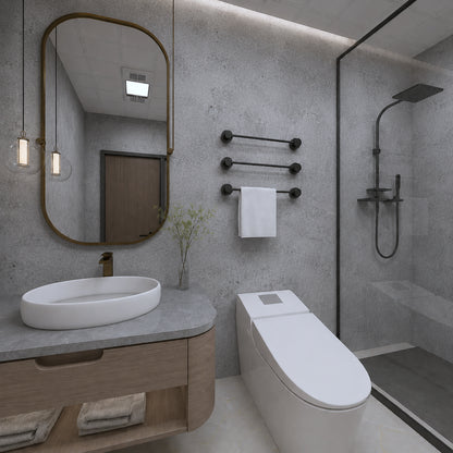 Zelfklevend behang - Light Cement - 60 cm x 10 m - Mat