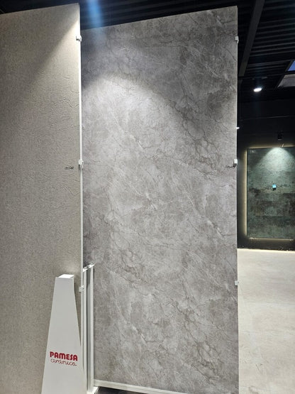 PVC Marmer Plaat - Taupe Grey Stone - MAT - 280 x 120 cm