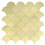 Zelfklevende tegels - Shells Gold - 26,6 x 26,6 cm