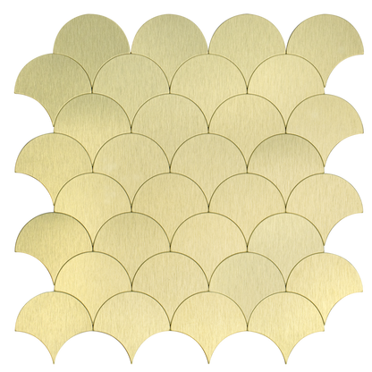 Zelfklevende tegels - Shells Gold - 26,6 x 26,6 cm
