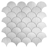 Zelfklevende tegels - Shells Silver - 26,6 x 26,6 cm