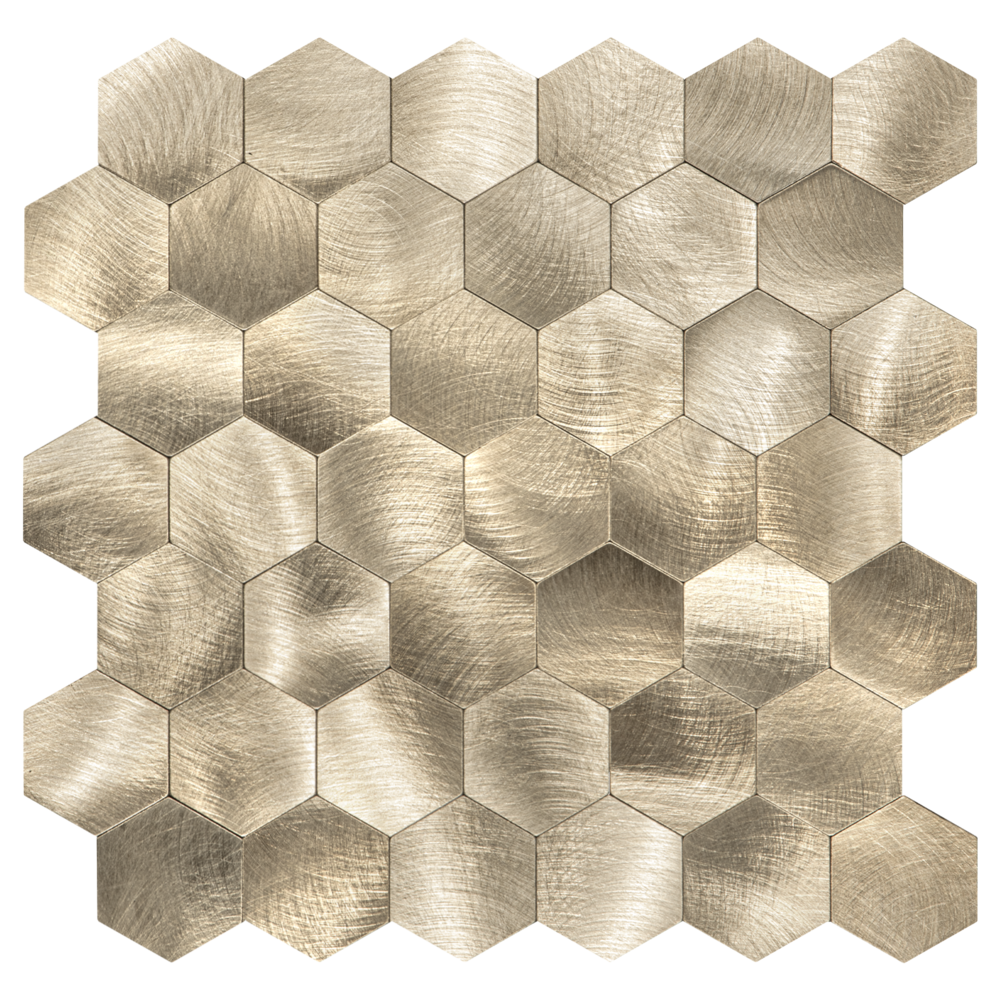 Zelfklevende tegels - Hexagon Gold -  29 x 28,8 cm