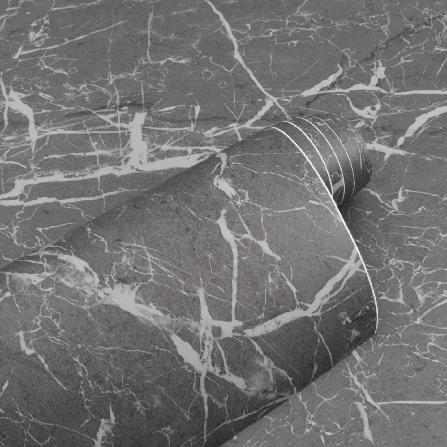 Zelfklevend behang - Grey Marmer - 60 cm x 10 m