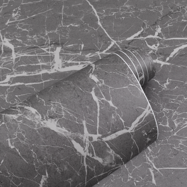 Zelfklevend behang - Grey Marmer - 60 cm x 10 m