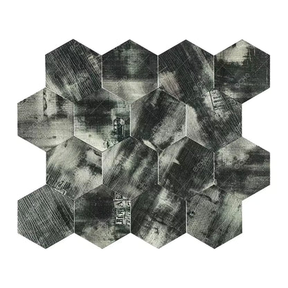 Zelfklevende tegels - Hexagon Oxide  -  29,2 x 25,5 cm