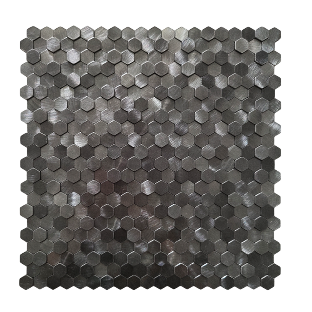 Zelfklevende tegels - Hexagon Mini Black - 30,6 x 30,7 cm