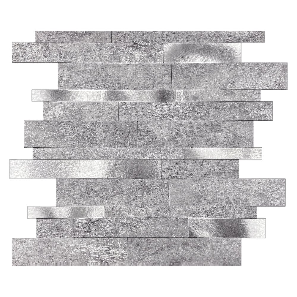 Zelfklevende tegels - Rectangle Grey - 30,3 x 29,8 cm