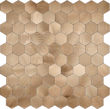 Zelfklevende tegels - Hexagon Bronze - 29,1 x 28,6 cm